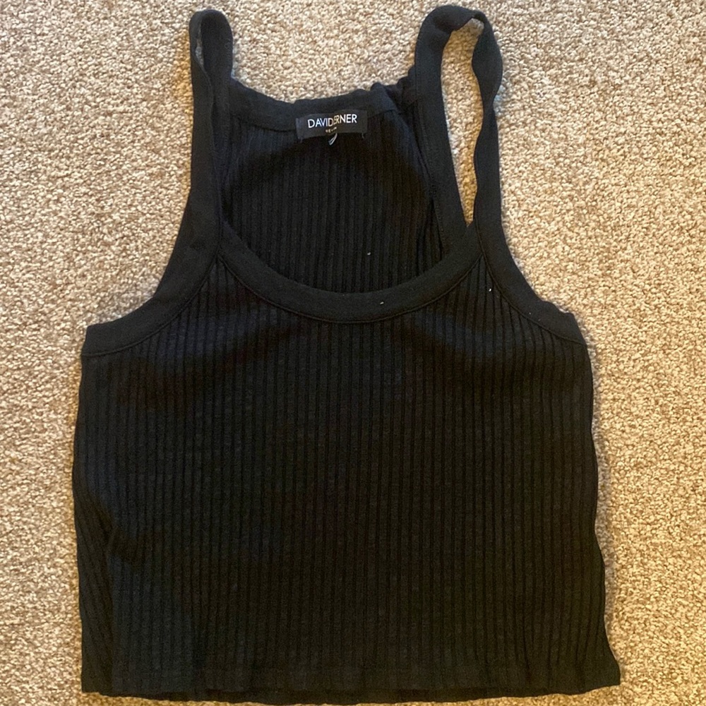 Ribbed david Lerner crop tank from revolve